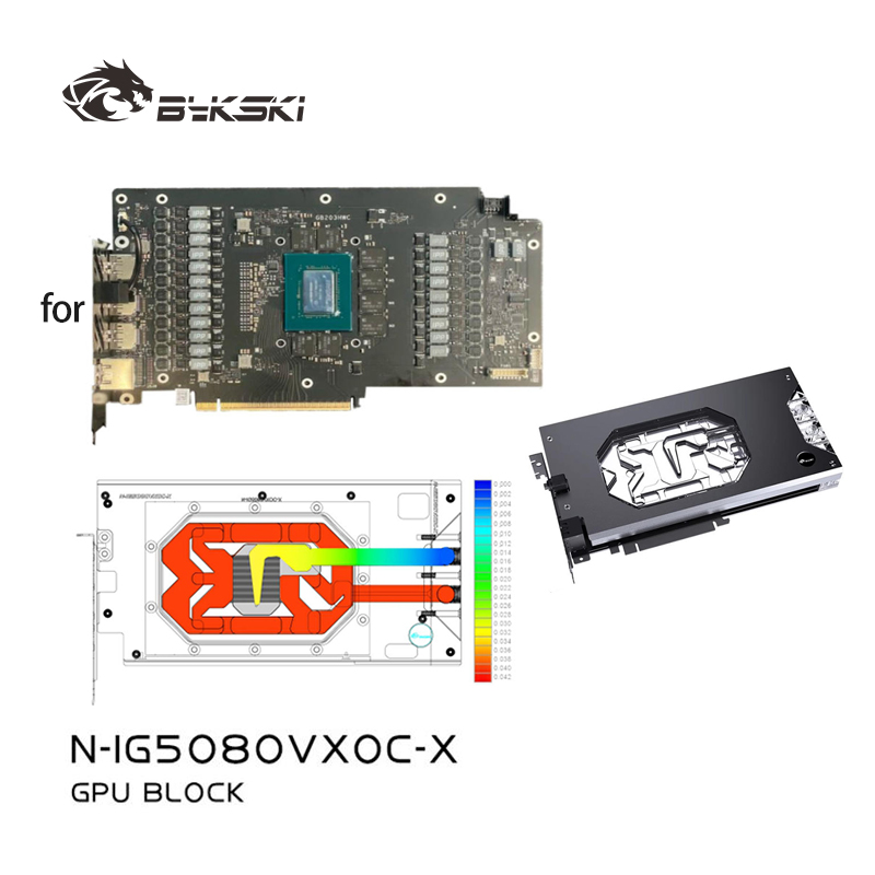 Rtx 5080 16Gb - 바이크스키 N-IG5080VXOC-X GPU 블록은 컬러풀 지포스