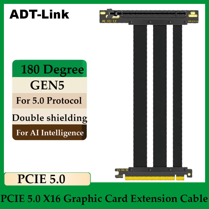 Pcie 5.0 Gpu Riser Cable - ADT-Link PCI-E 5.0 16X 라이저 케이블