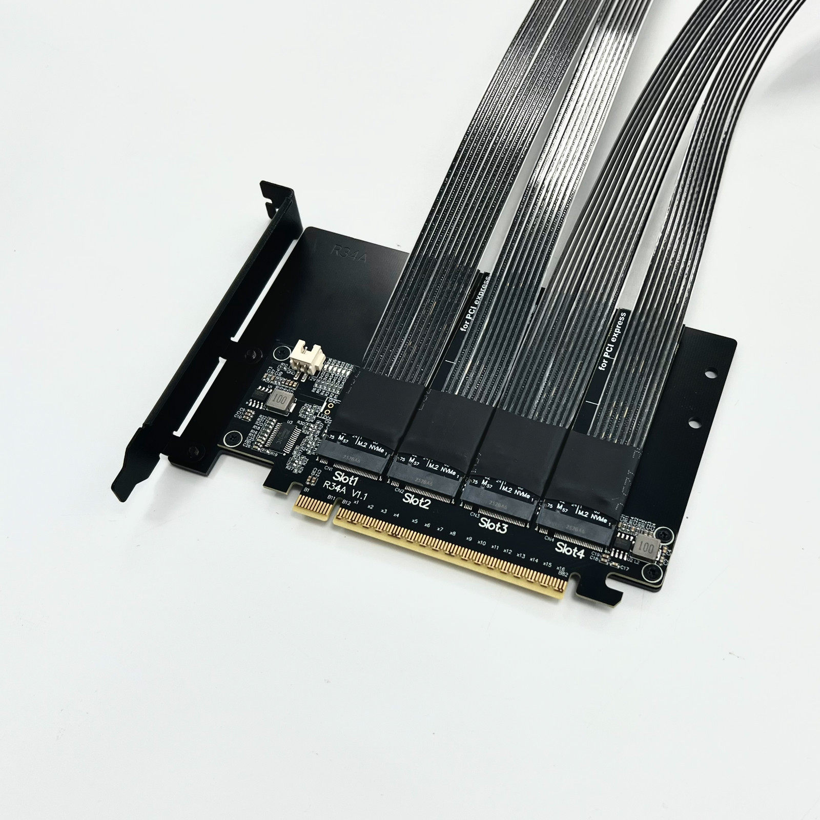 PCIe 5.0 X16 4*M.2 NVMe to X8  - Pcie 5.0 Gpu Riser Cable 리뷰 및 가격